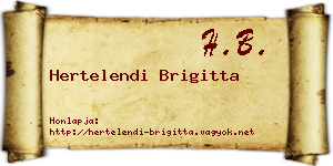 Hertelendi Brigitta névjegykártya