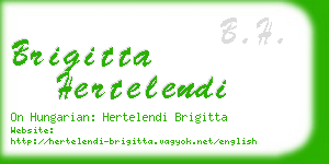 brigitta hertelendi business card